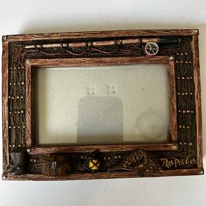 Rustic Fishing-Themed Picture Frame